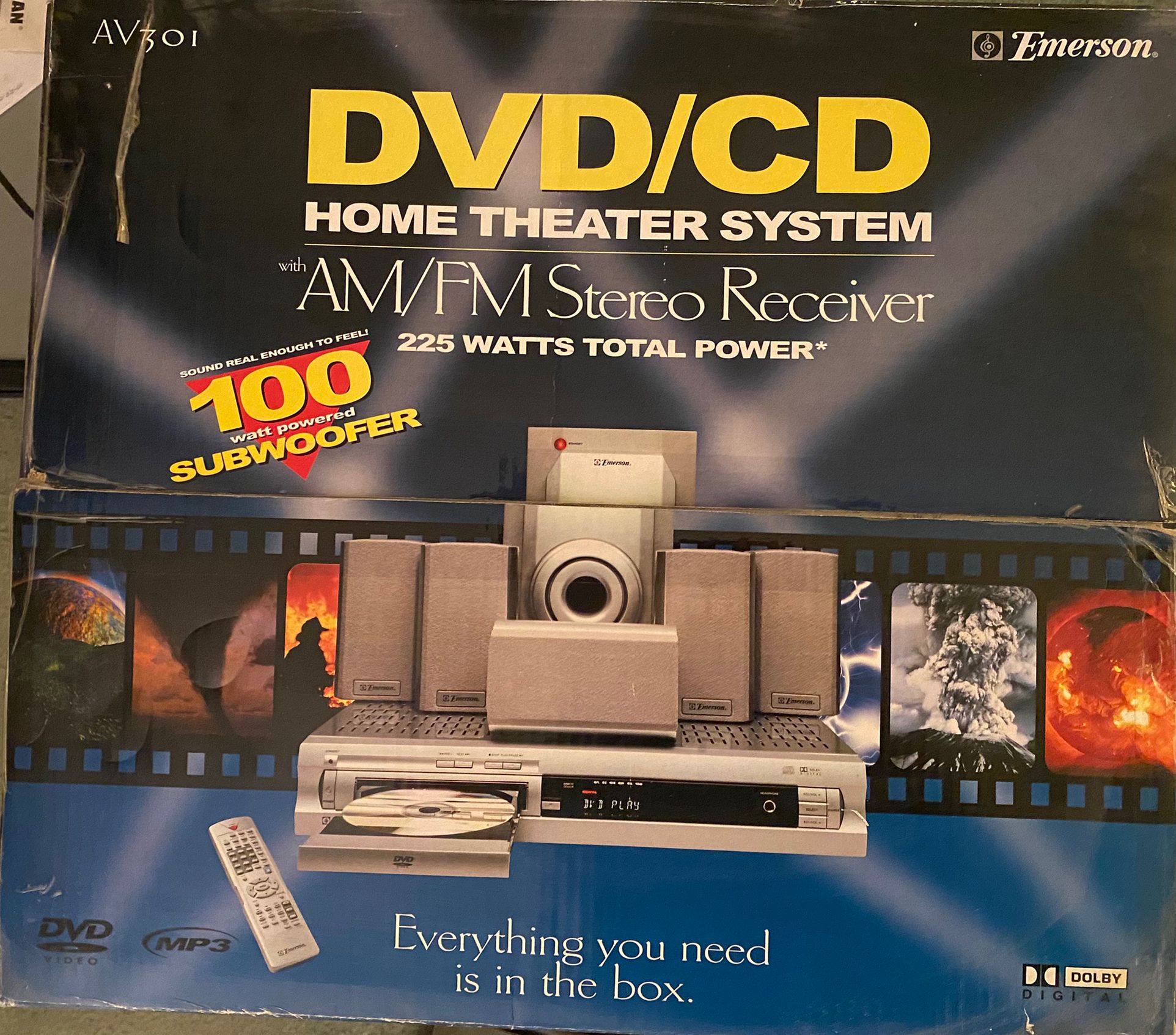 DVD/CD Home Theater System AM/FM Stereo Receiver