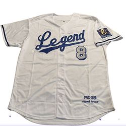 Kobe Bryant Legend white Stitched Baseball Jersey Mamba / Size XXL