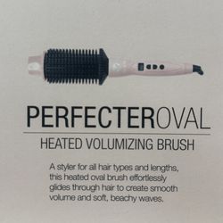 Calista PerfecterOval Heated Volumizing Brush (Pink) 1” Great For Short Hair