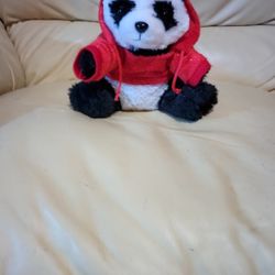 Wildlife Republic Panda Bear With Red Hoodie Stuff Animal 