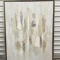 Large Framed Canvas Abstract Wall Art