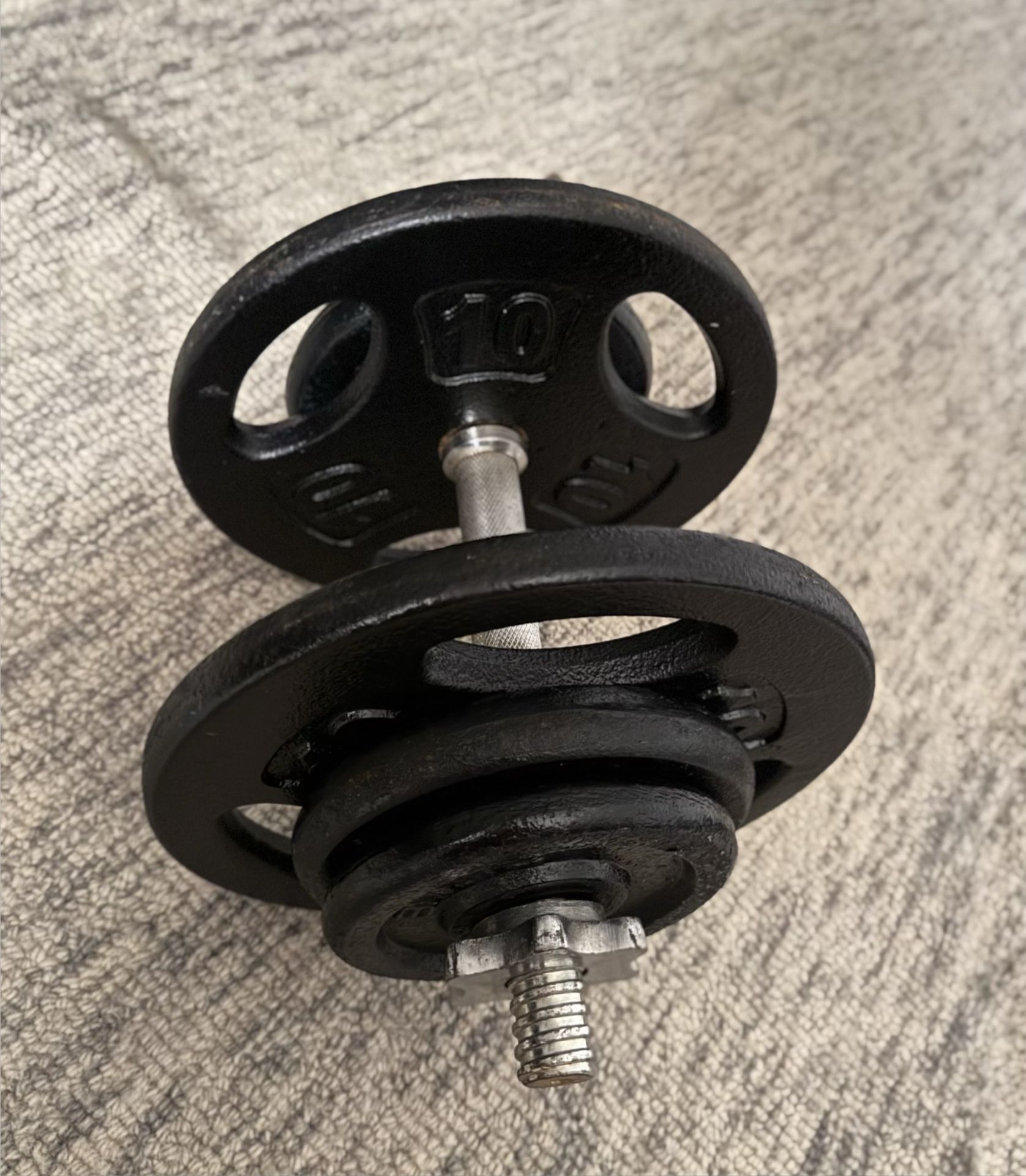 35lb Adjustable Steel Dumbbell
