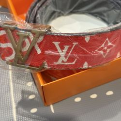 Red Leather Belt