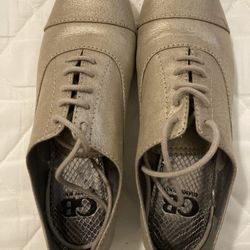 Taupe/Gold Lace Flat 7.0 Shoes