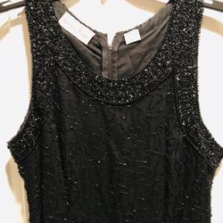 Black Beaded/Sequin Gown