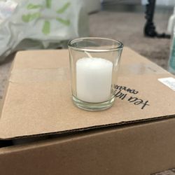 Tea Light Candle Holder And Matching Candle 