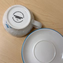 Vintage Starbucks Coffee Cup And Saucer