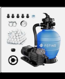 New 13 in Pool Sand Filter Pump Set