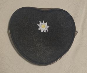 Heart Shaped Zippered Bag