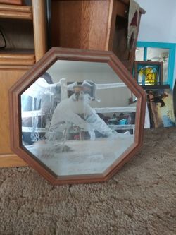 ETCHED COWBOY MIRROR