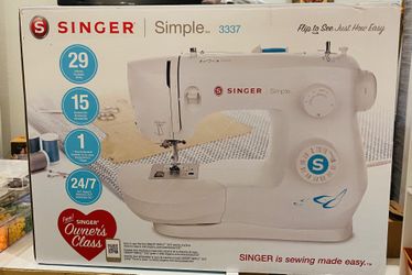 Singer® 3337 Simple™ Mechanical Sewing Machine, White