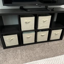 IKEA Kallax Shelf + 6 Bins