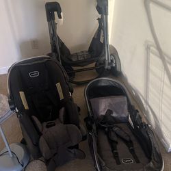 Evenflo Pivot Modular Travel System with LiteMax Infant Car Seat (Casual Gray)