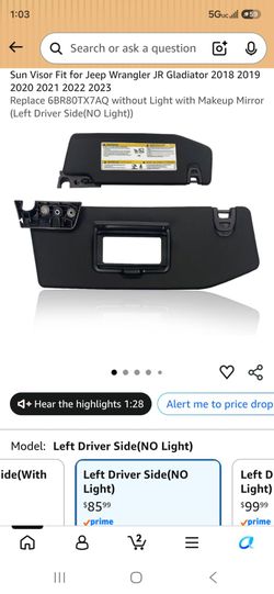 Jeep sun visor
