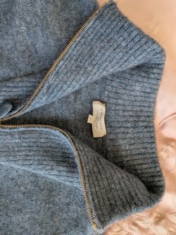 Sezane Mohair Quarter Zip XS