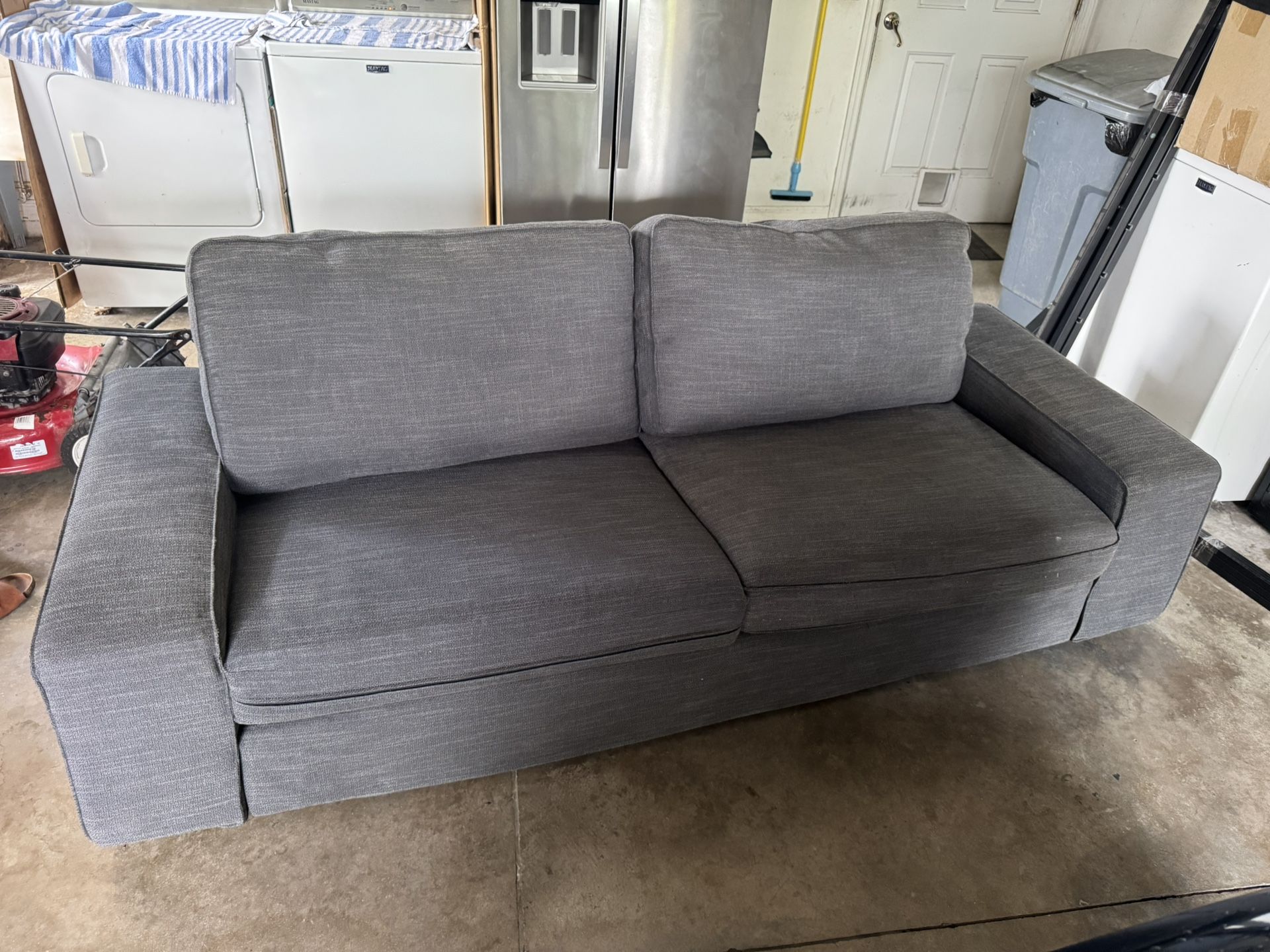 IKEA Sofa with Storage Ottoman
