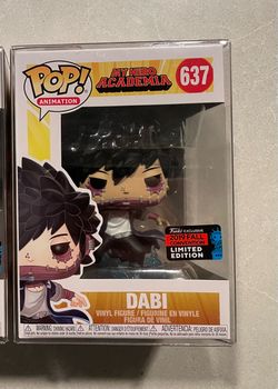 Dabi Funko Pop *MINT* 2019 NYCC Fall Convention Exclusive MHA My Hero Academia 637 with protector Anime