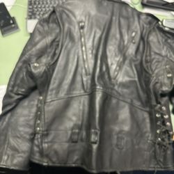 VINTAGE BUFFALO LEATHER BIKER JACKET
