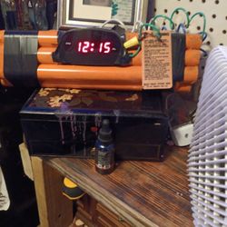 Toy Dyamite Clock It Shocks Everyone Anf Keeps Time