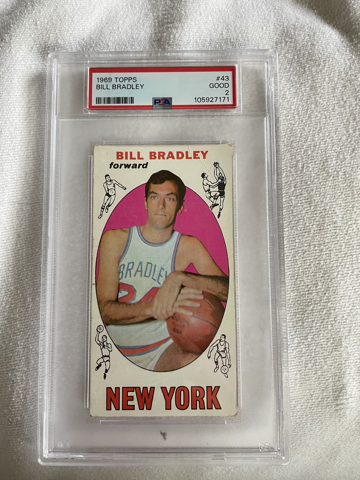 1969 Topps Bill Bradley #43 (PSA 2)