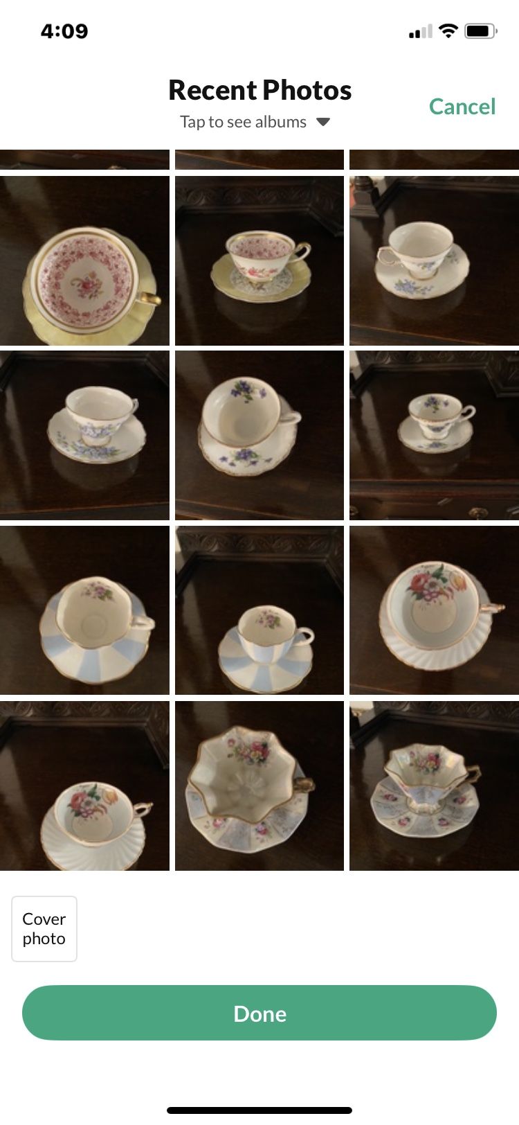Antique Tea Cup Set $15 Each