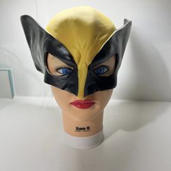 Marvel X-Men Wolverine Disguise Black/ Yellow Mask Cosplay Halloween 2004 Rare 