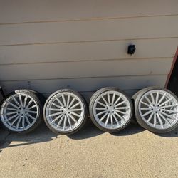 5x120mm 20 Inch Silver Wheels 