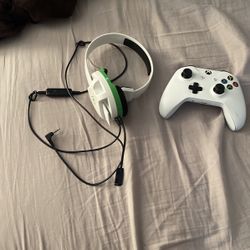 Xbox Controller and Headset 