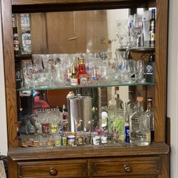 Bar Back with Wine Rack and Storage