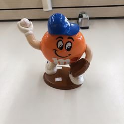 M&m Baseball Orange Player Candy Dispenser 