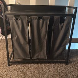 Laundry Hamper/Table  3 Compartment 