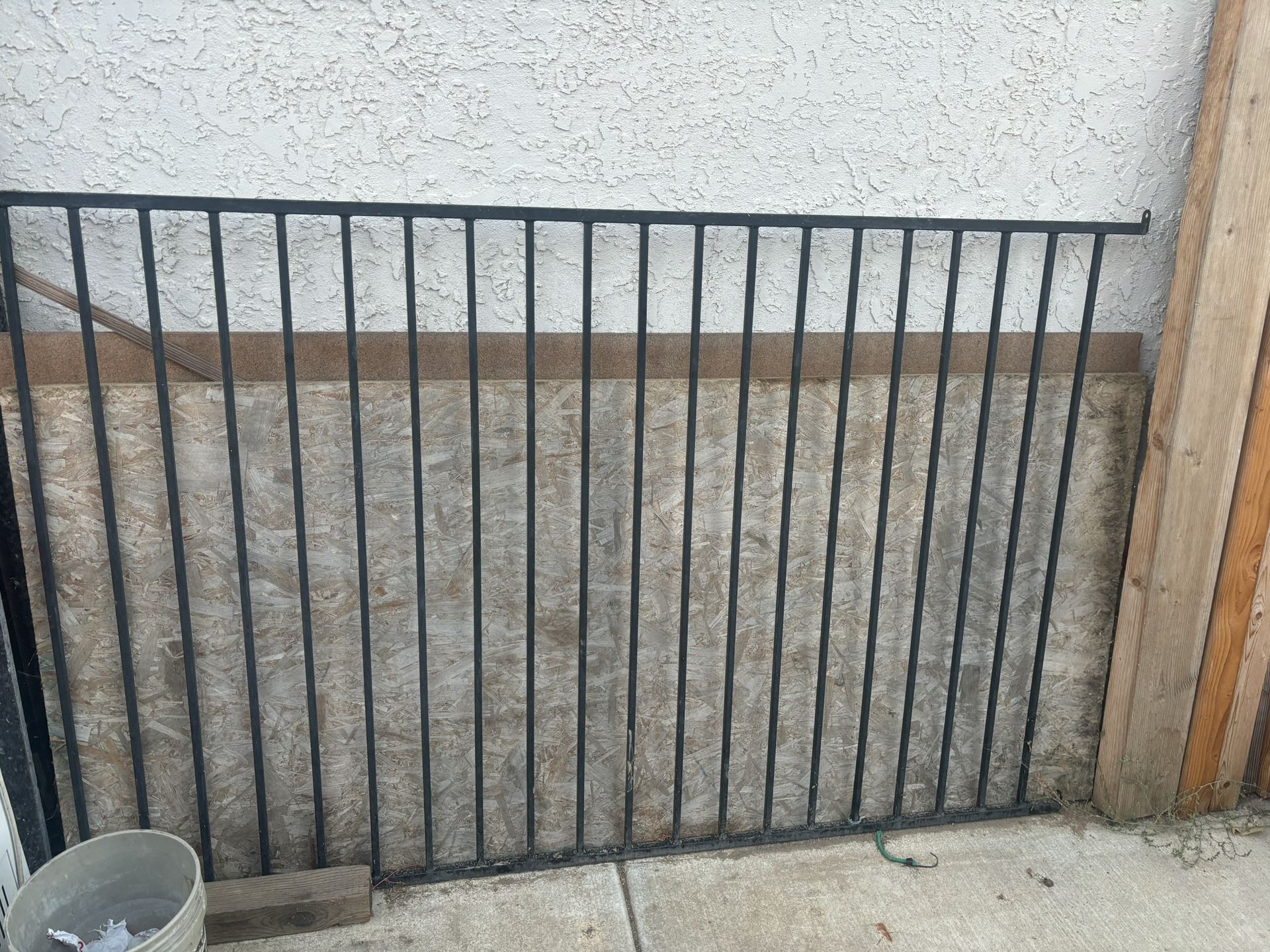 Black Rod Iron Fence