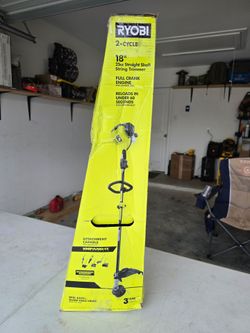 🔥$100 FIRM PRICE🔥 RYOBI 25 cc 2-Stroke Attachment Capable Full Crank Straight Gas Shaft String Trimmer