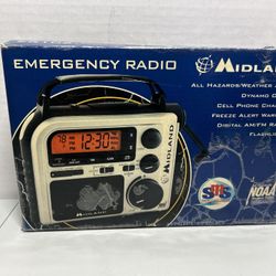 Midland ER102 Emergency Survival Radio Crank Power Weather Alert AM/FM 
