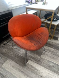 MCM orange slice chair vintage