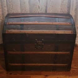 Vintage 1800's WOODEN CHEST