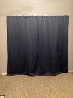 Navy Blue Blackout Curtains