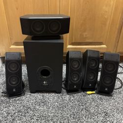 Logitech X-540 5.1 Surround Sound Speaker System with Subwoofer