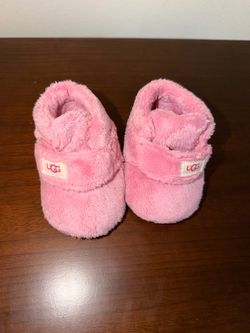 UGG Pink Fuzzy Baby Booties