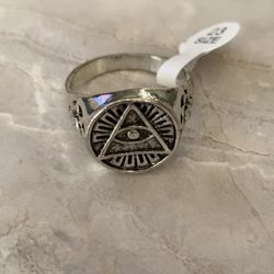 Stainless Steel Ring In Size 12