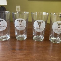 Four (4) Premium 16 oz. Drinking Glasses