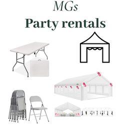 Canopy , Chairs , Tables 