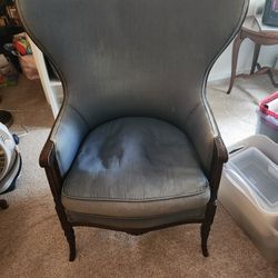 Antique High Back Chair