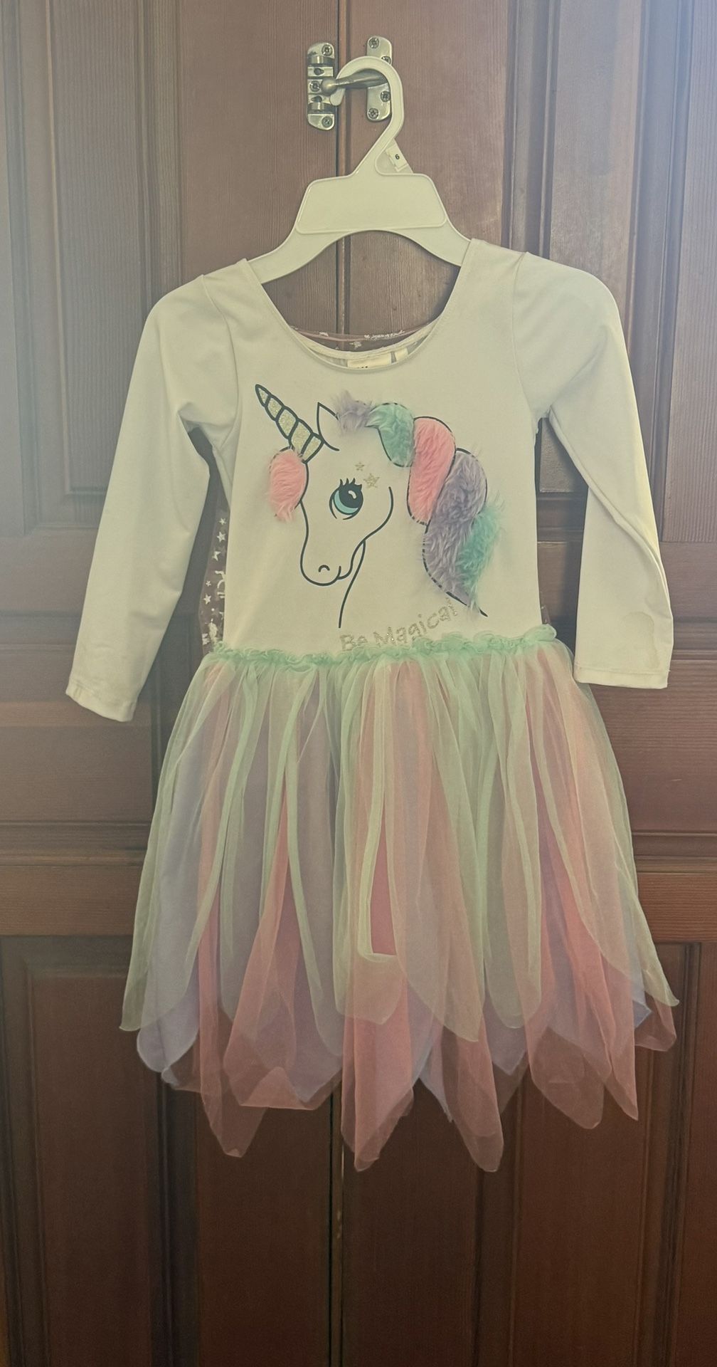 Girls Unicorn dress/costume Size 6-8