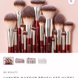 BK BEAUTY LUXURY MAKEUP BRUSH SET (16PC) Retails for $395