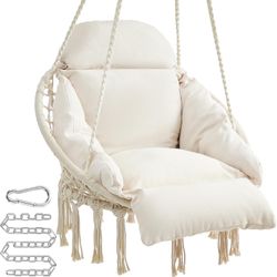 New white Hanging Hammock Chair 