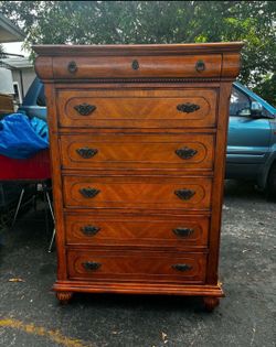 Vintage Upright Chest- 38”Lx18.5”Wx54.5”H
