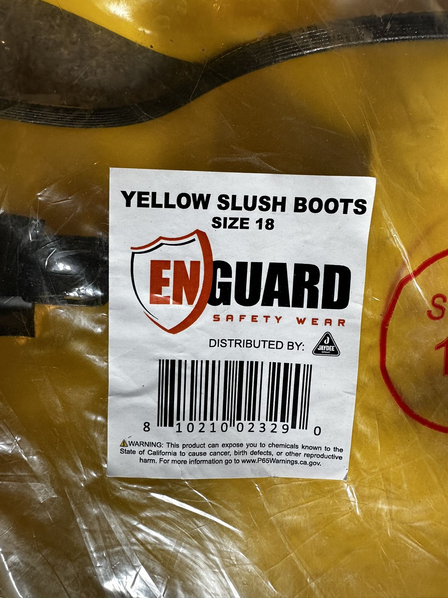 Yellow Slush Boots Size 18