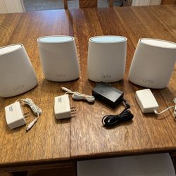 NETGEAR Orbi RBR20 Tri-Band Mesh Wi-Fi Routers with RBS20 Satellites
