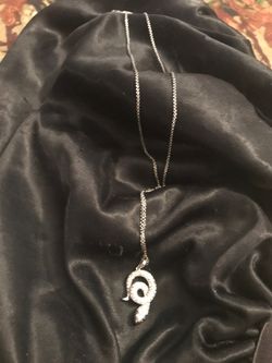 Diamond snake pendant